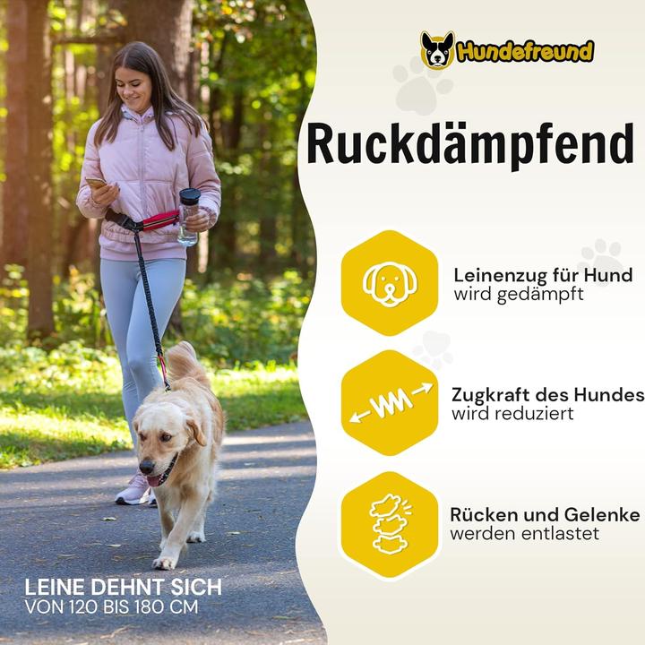 Image du produit Hundefreund Joggingleine mit Bauchgurt (Chien, Jogging, Vélo)
