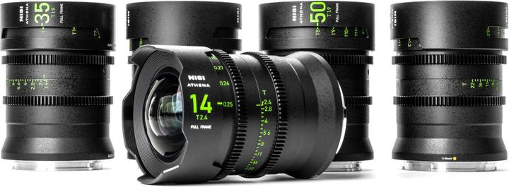 Immagine prodotto Nisi Kit di obiettivi cinema full frame ATHENA PRIME - 14 mm, 25 mm, 35 mm, 50 mm, 85 mm + custodia (Full-frame)