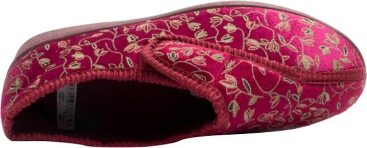 Actual product image Zedzzz Janice slippers with velcro fastening floral pattern (36)