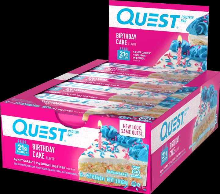 Actual product image Quest Nutrition Bar (Birthday cake, 1 pcs., 720 g)