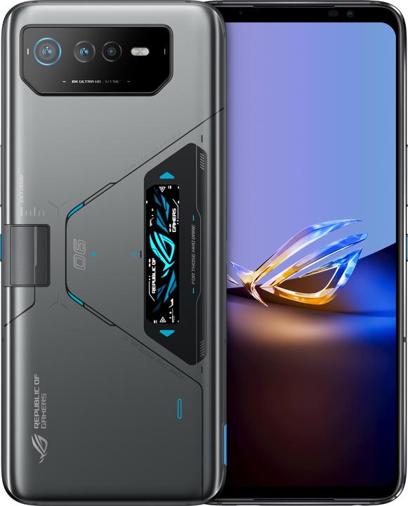ASUS ROG Phone 6D Ultimate (512 GB, Siderisch grijs, 6.78", Dubbele SIM, 50 Mpx, 5G)