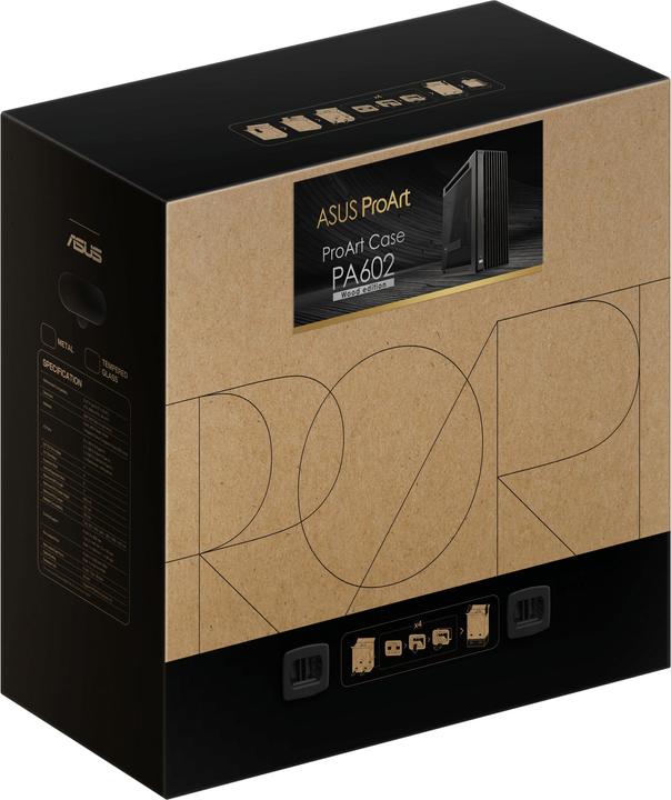 Actual product image ASUS ProArt PA602 Wood Edition (E-ATX, ATX, DTX, mATX, Mini-ITX, Mini-DTX)