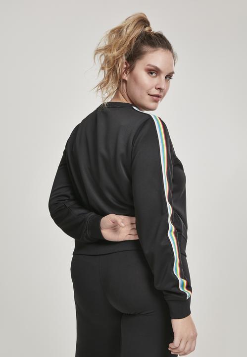 Actual product image Urban Classics Ladies Multicolor Taped Sleeve Crewneck (XXL)