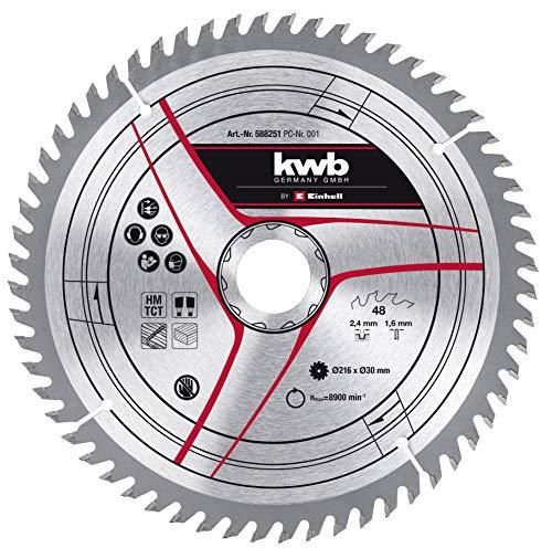 Actual product image Einhell Stationary Saw Accessory, TCT circ saw blade 216x30 T60
