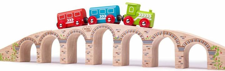 Produktbild Bigjigs Hölzerne Schienen-Eisenbahnviadukt