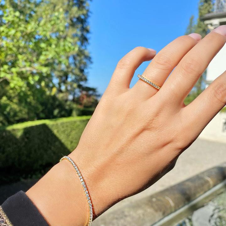 Produktbild Candy Ring Addison, 925 Sterling Silber, vergoldet (54, 925 Silber)