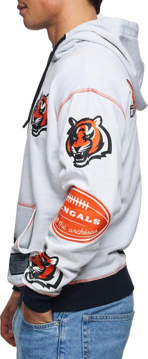Actual product image Recovered Re:covered Fleece Hoody - INK DYE Cincinnati Bengals (L)