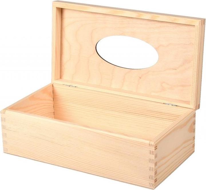 Image du produit Holzecke Boîte à Mouchoirs en Bois Naturel (25.5 x 13.5 x 9 cm)
