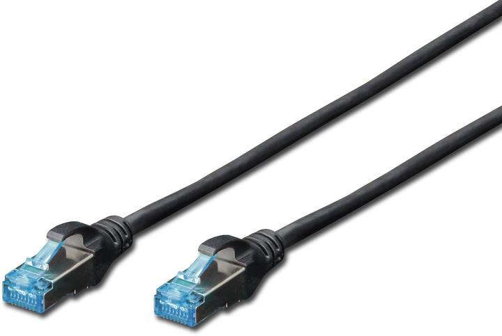Digitus CAT 5e SF-UTP Patch cord PVC AWG 26/7 Longueur 1 m Couleur Noir (SF/UTP, CAT5e, 1 m)