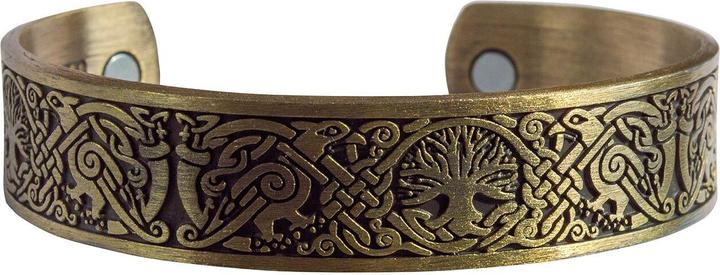 Produktbild Saraswati Magnet-Armband "Baum des Lebens", antik-goldfarben (Zink-Legierung)