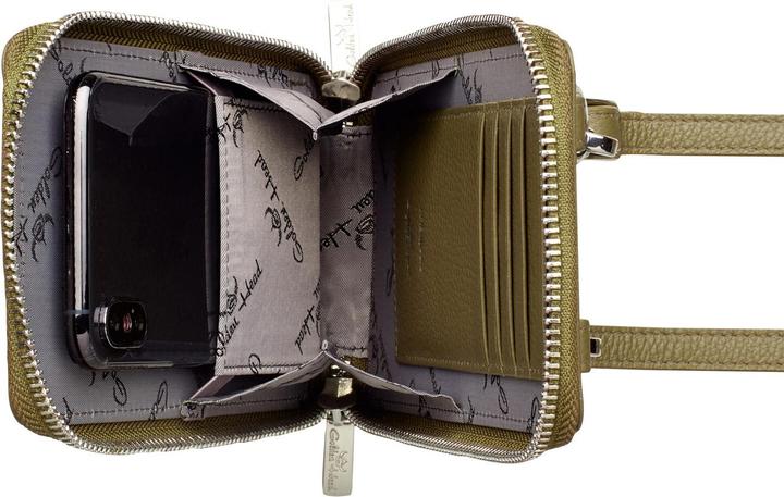 Actual product image Golden Head Palma - Mobile Phone Shoulder Bag with Zipper Olive