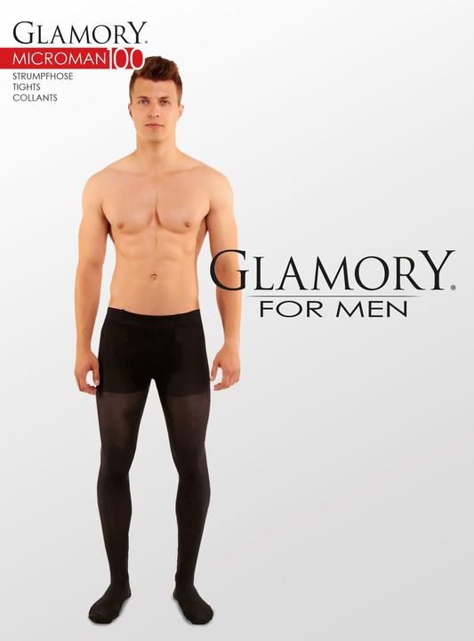 Actual product image Glamory Microman 100 men's tights, colour black, size 44-46 (100 DEN, 44 - 46)