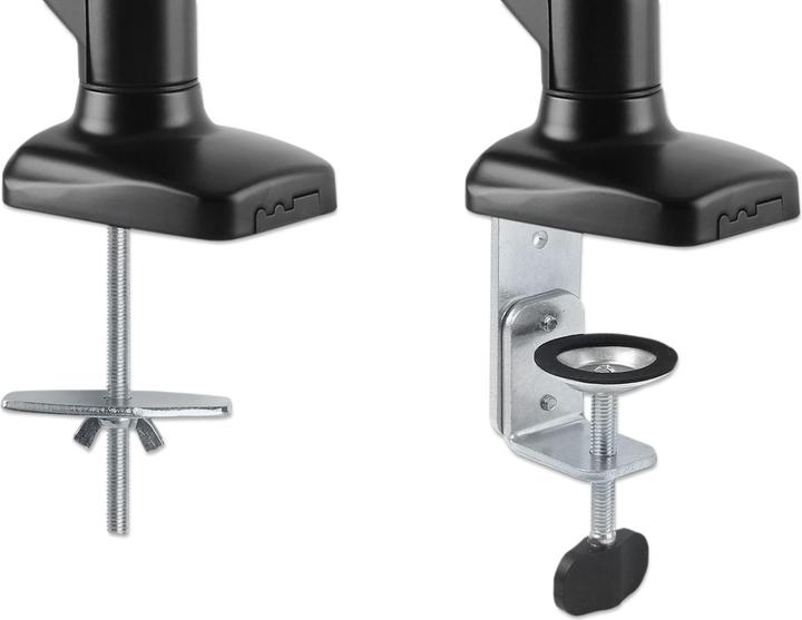 Produktbild Manhattan 2-fach Monitorhalterung Gasdruck Aluminium (Tisch, 32")