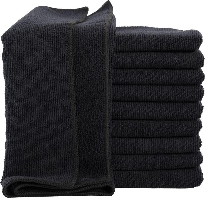 Actual product image Casativo Set of 20 microfibre cleaning cloths, black, 40 x 40 cm (20 pcs.)