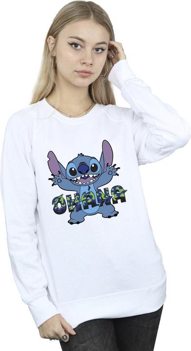 Produktbild Disney Lilo And Stitch Ohana Blue Glitch Sweatshirt (L)