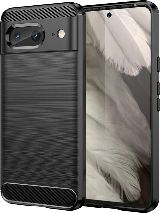 Actual product image Screenguard Google Pixel 8 Cover Carbon Brushed Soft TPU (Google Pixel 8)