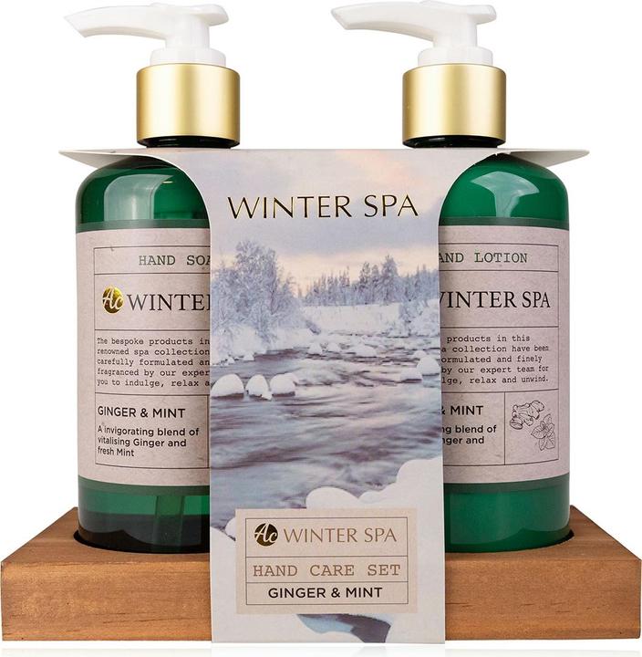 Image du produit Accentra Coffret cadeau pour femme WINTER SPA sur plateau en bois (Set soin capillaire)