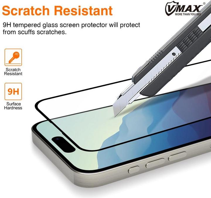 Image du produit Vmax Verre trempé 9D Glass pour Xiaomi Redmi Note 14 5G (1 pièce(s), Xiaomi Redmi Note 14 Pro 5G)