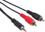 Immagine prodotto PremiumCord Cavo presa 3,5 mm - RCA (Cinch) x2 10m nero (kjackcin10) (10 m, Cinch)