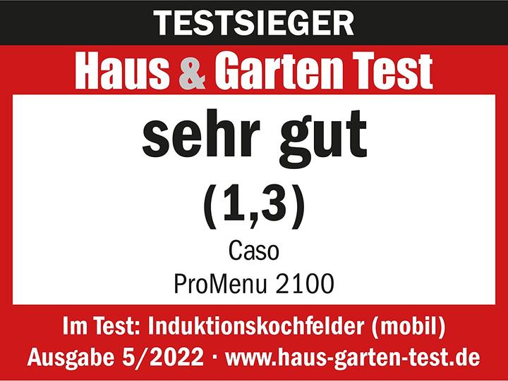Actual product image Caso Induction hob Pro Menu 2100