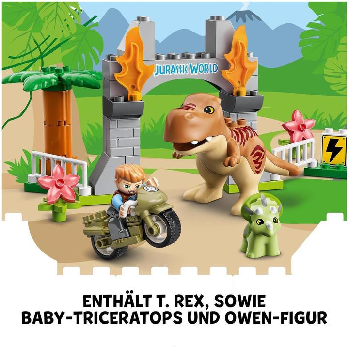 Produktbild LEGO Ausbruch des T. Rex und Triceratops (10939)
