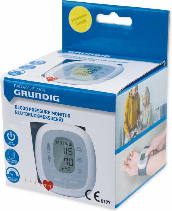 Produktbild Grundig Blood pressure monitor wrist (Blutdruckmessgerät Handgelenk)