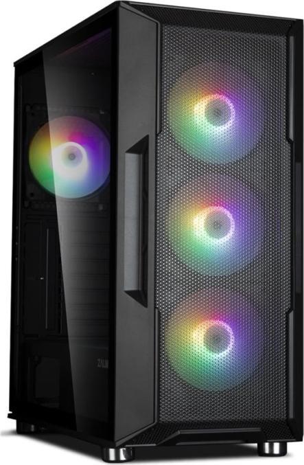 Actual product image Zalman I3 Neo Black ATX Mid Tower PC Case, Mesh front for efficient cooling, Pre-installed fan: 3 x (ATX)
