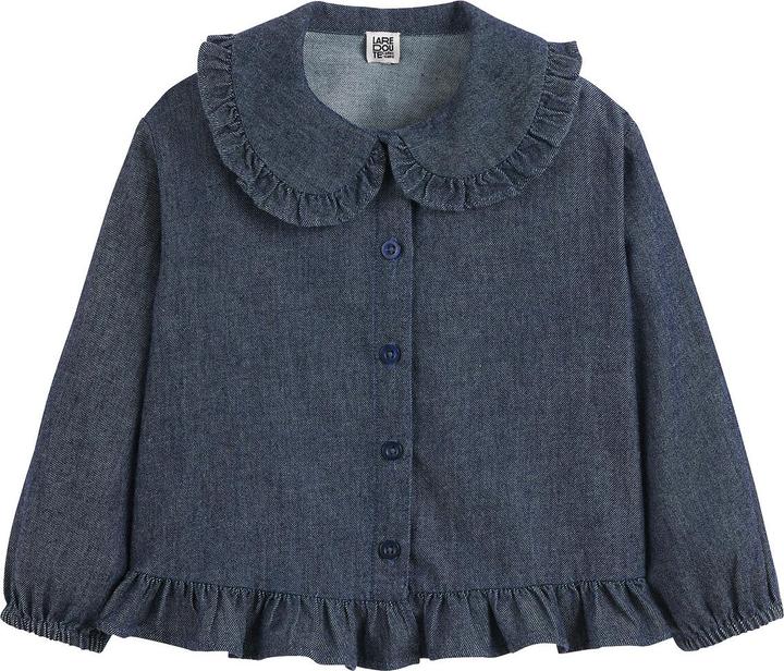 La Redoute Collections Bluse mit Bubikragen