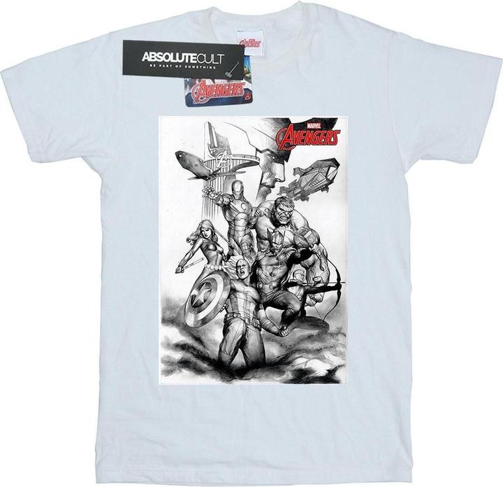 Avengers Assemble Team Sketch TShirt Jungen