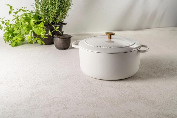 Immagine prodotto Ballarini Cocotte BELLAMONTE 37 cm ovale 9,5 litri in ghisa arrosto bianco (37 cm, Pirofila + casseruola, Ghisa)