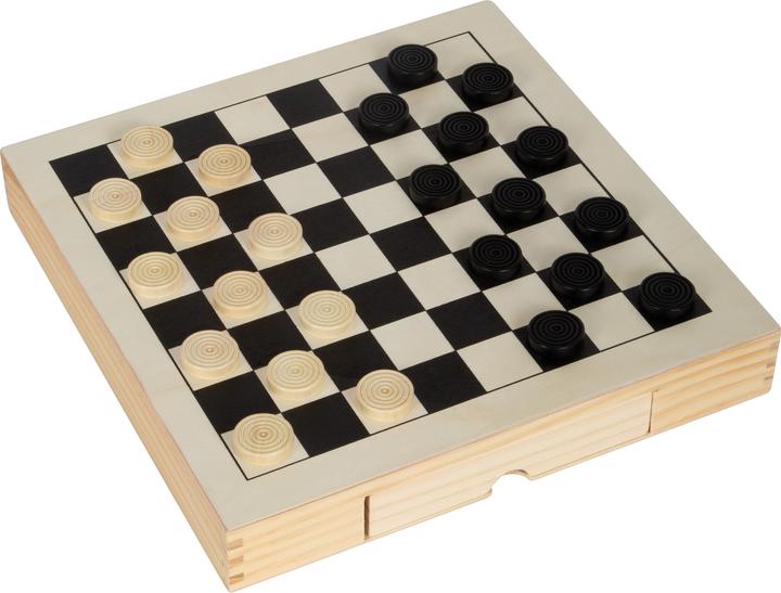 Actual product image small foot checkers, queens, mills
