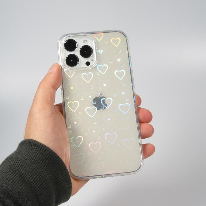 Actual product image PhoneLook Envelope iridescent hearts animation effect (Realme 12 Pro+, Apple iPhone 12)
