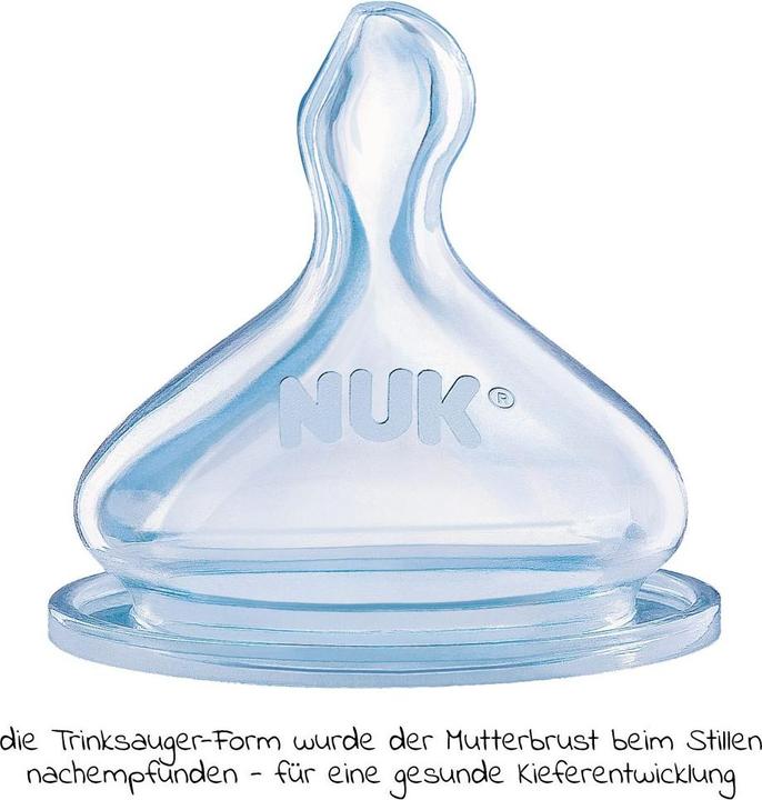 Produktbild NUK First Choice+ 3er-Flaschen-Set mit Temperature Control, 300ml, 0-6 Monate, beige, blau, weiss (300 ml)