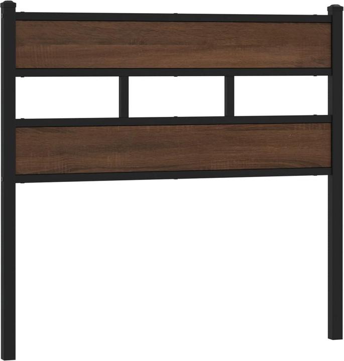 Immagine prodotto VidaXL Testata del letto Testata del letto in acciaio effetto rovere marrone Materiale a base di legno