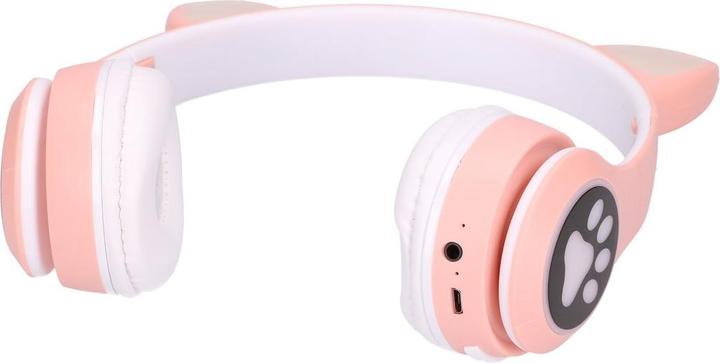 Produktbild Extralink Kids Cat Ears Wireless Headphones Pink