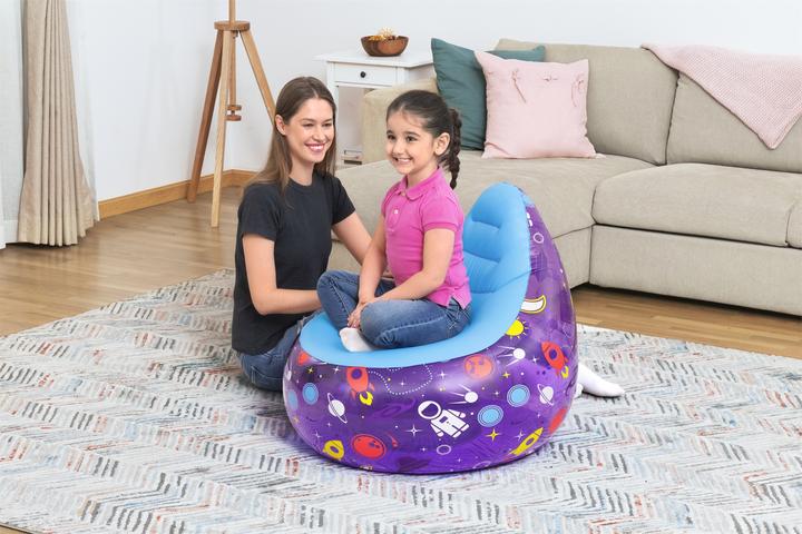 Actual product image Bestway Astro Glow LED Kids Inflatable Air Chair