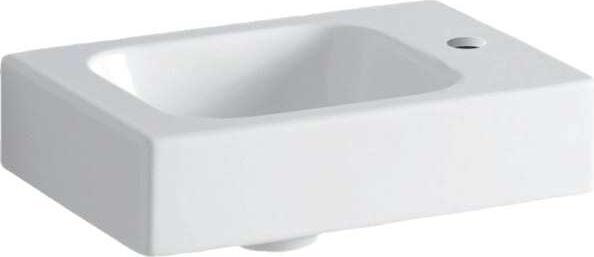 Produktbild Geberit Handwaschbecken iCon Hahnloch rechts 38 cm wei 124736000 (280 mm, 380 mm)
