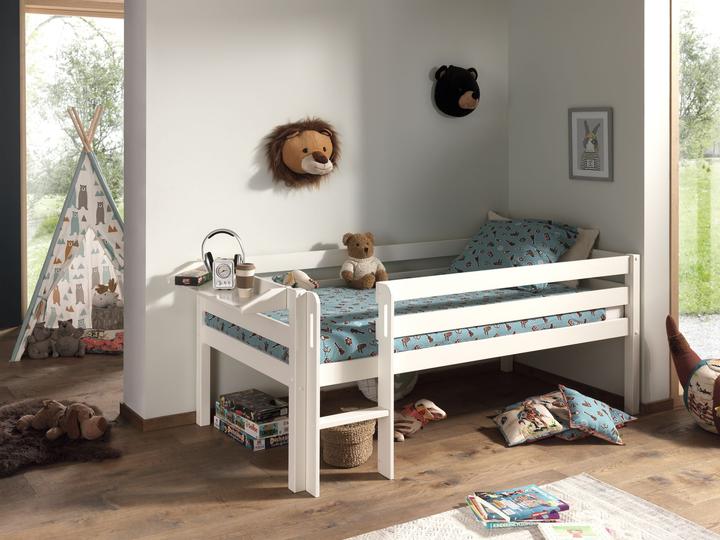 Produktbild Vipack Bett Pino mit Leiter inkl. Hängeablage (90 x 200 cm)