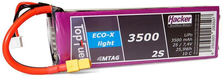 Actual product image Hacker 0C LiPo battery (7.40 V, 3500 mAh)