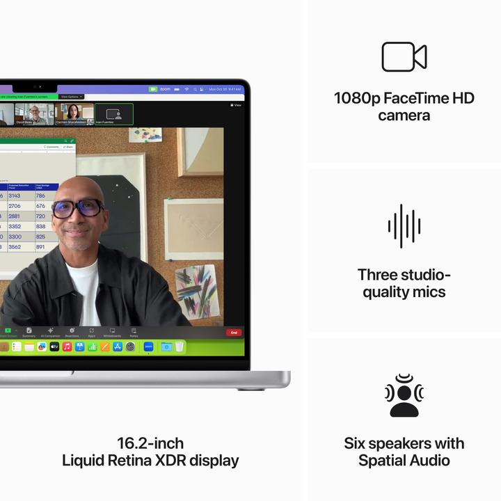Produktbild Apple MacBook Pro - Late 2023 (16", M3 Max, 36 GB, 1000 GB, DE)