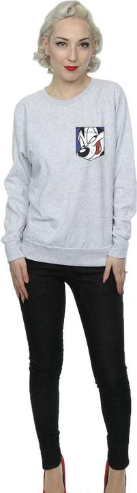 Immagine prodotto Looney Tunes Pepe Le Pew Face Faux Pocket Felpa Donna (XL)