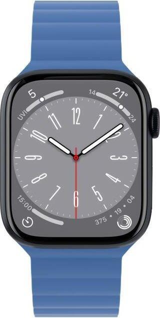 Produktbild MagEasy Magnetisches Silikon-Armband für Apple Watch 38/40/41mm - Blau (38 mm, 41 mm, 40 mm, Silikon)