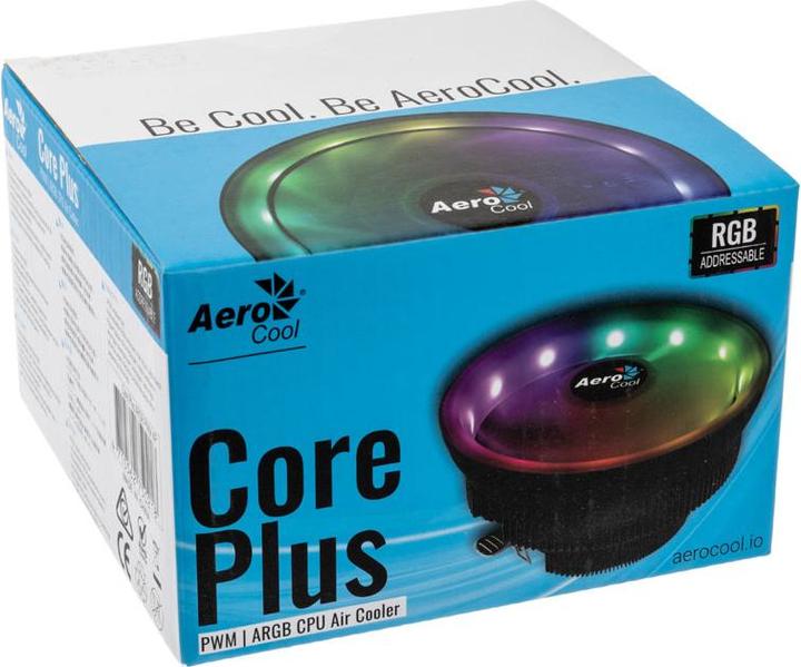 Actual product image AeroCool Core Plus ARGB PWM 4P/12cm Intel/AMD (83 mm)