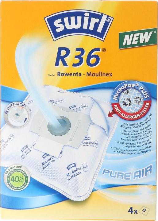 Produktbild Swirl Staubsaugerbeutel R36 MicroPor Plus für Rowenta und Moulinex Staubsauger