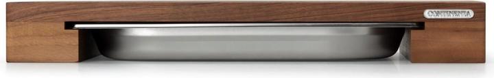 Immagine prodotto Continenta Tagliere in noce con cassetto in acciaio inox, 39x27x6 cm