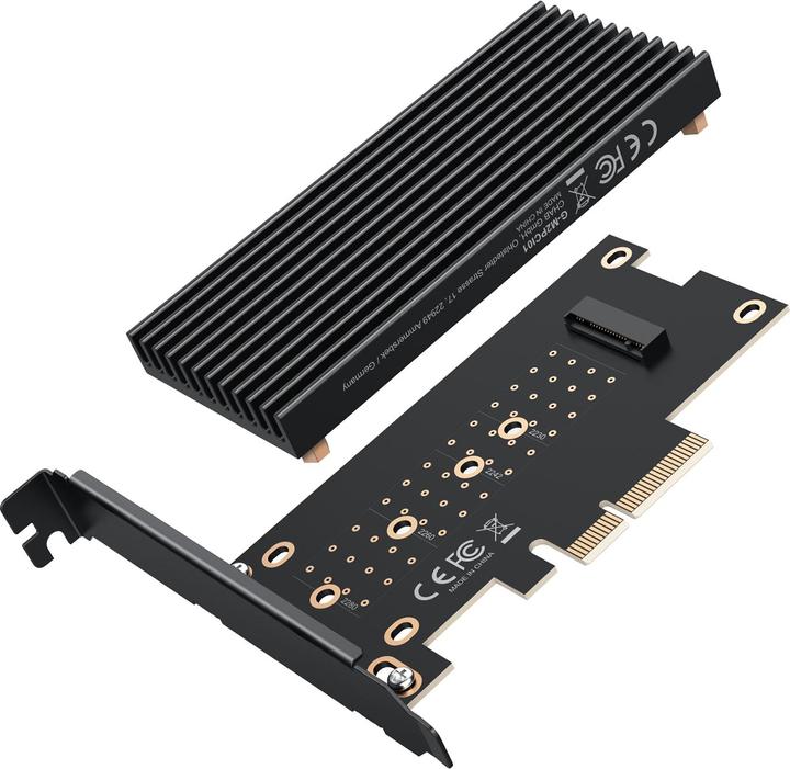 Image du produit Graugear Carte PCI M.2 Carte PCIe 4.0 pour SSD M.2 NVMe