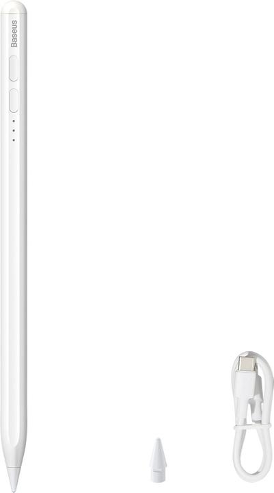 Image du produit Baseus Stylet actif à écriture fluide avec indicateurs LED (avec rejet de la paume) Blanc (Incluant : T