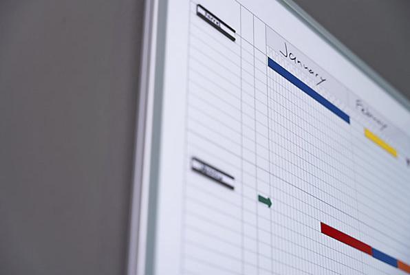 Immagine prodotto eurokraft basic Lavagna per planning annuale, largh. x alt. 900 x 600 mm, per planning annuale. (1200 x 900 mm)