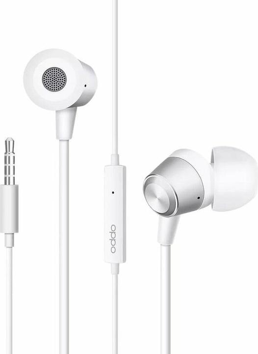 Produktbild OPPO - Stereo Earphones (MH130) - Jack 3.5mm with Microphone - White (Bulk Packing)