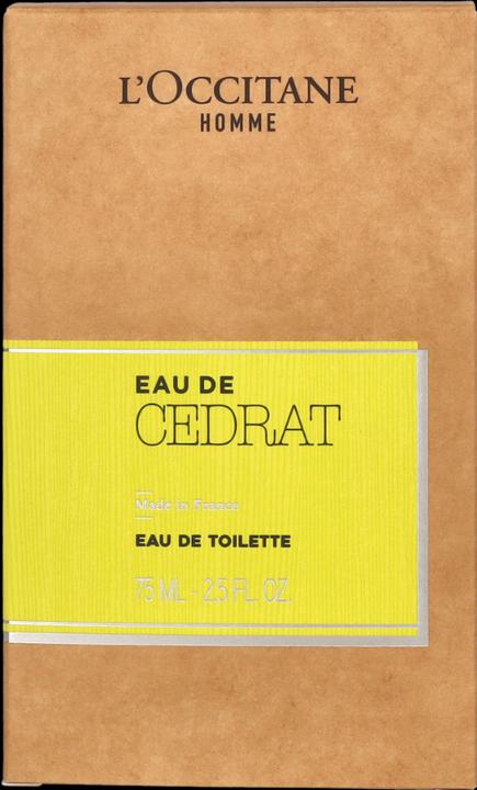Image du produit L'Occitane Eau de Cédrat (Eau de toilette, 75 ml)